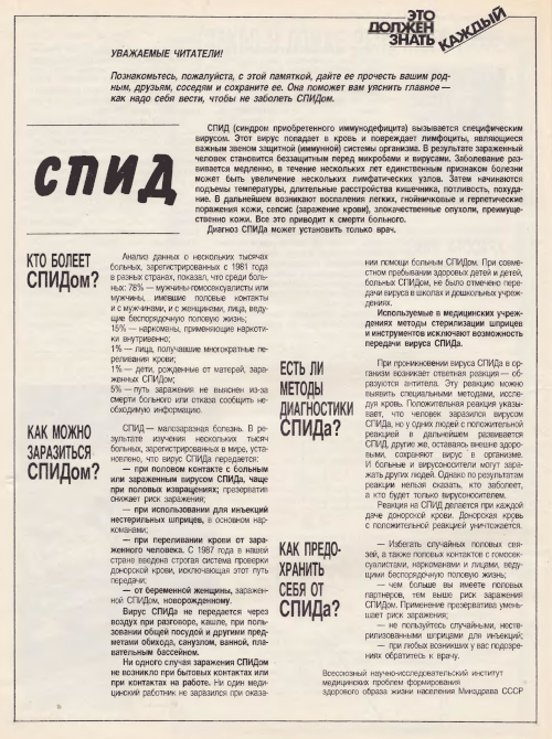 СПИД синдром приобретенного иммунодефицита